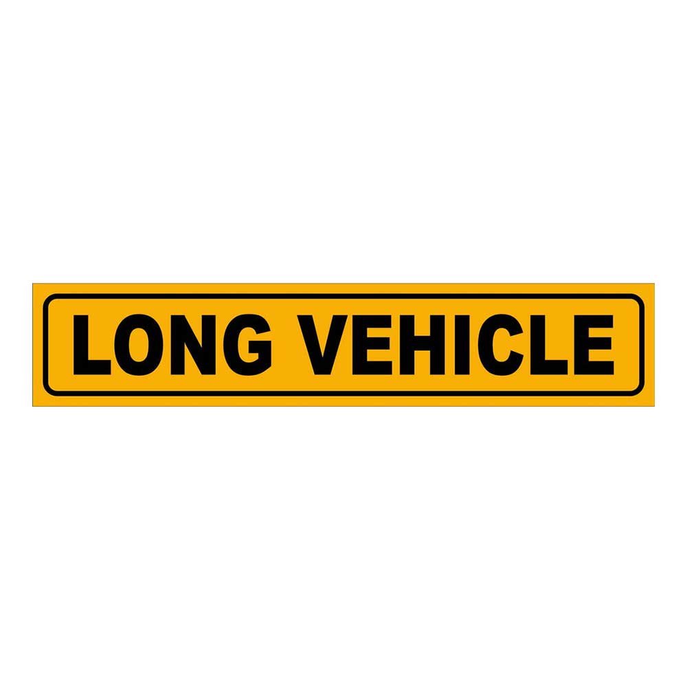 LONG VEHİCLE YAZISI YAPIŞTIRMA LEVHASI1